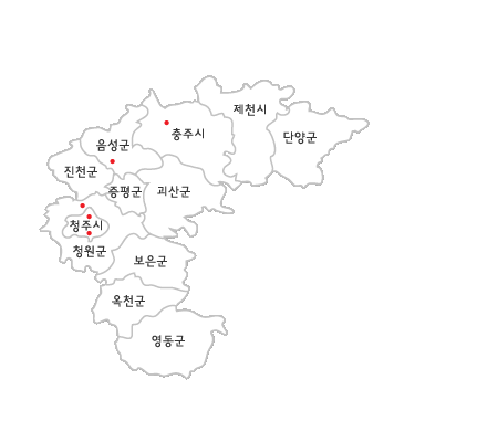 충북지도